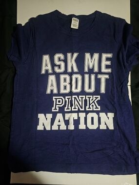 PINK Victoria's Secret- "ASK ME ABOUT PINK NATION" Vintage Y2K EUC